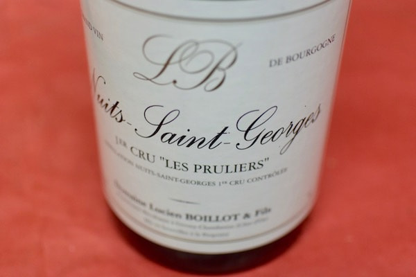ドメーヌ・ルシアン・ボワイヨ/ニュイ・サン・ジョルジュ・プルミエ・クリュ・レ・プリュリエ