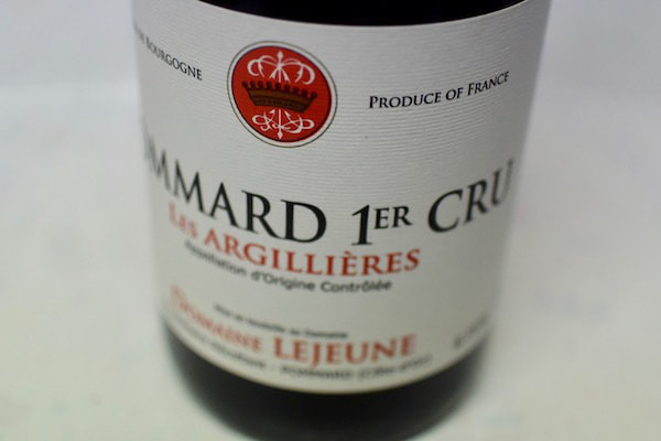 ルジューヌ/ポマール・プルミエ・クリュ・アルジリエール