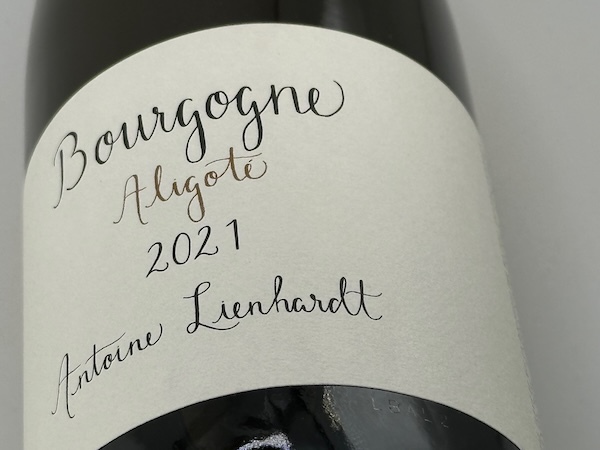 アントワンヌ・リエナルト / ブルゴーニュ・アリゴテ 2021