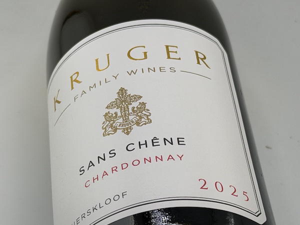 クルーガー・ファミリー・ワインズ / サン・シェーヌ・シャルドネ 2025
